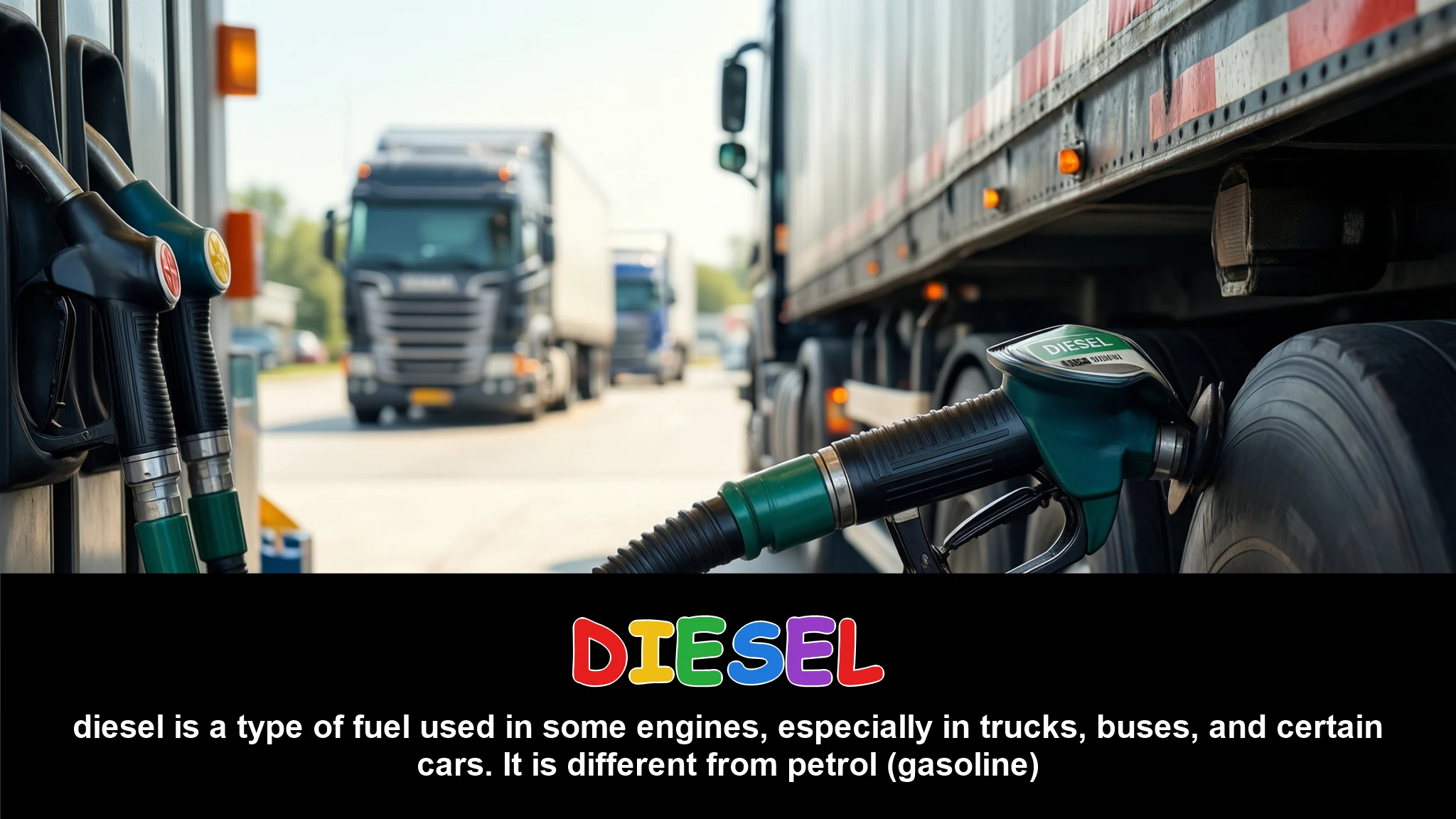 English Illustration for diesel